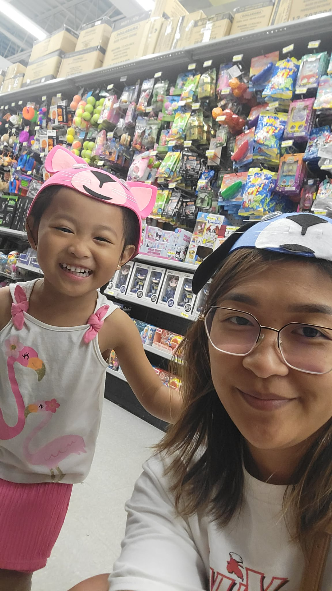 A candid moment from Charm's family life