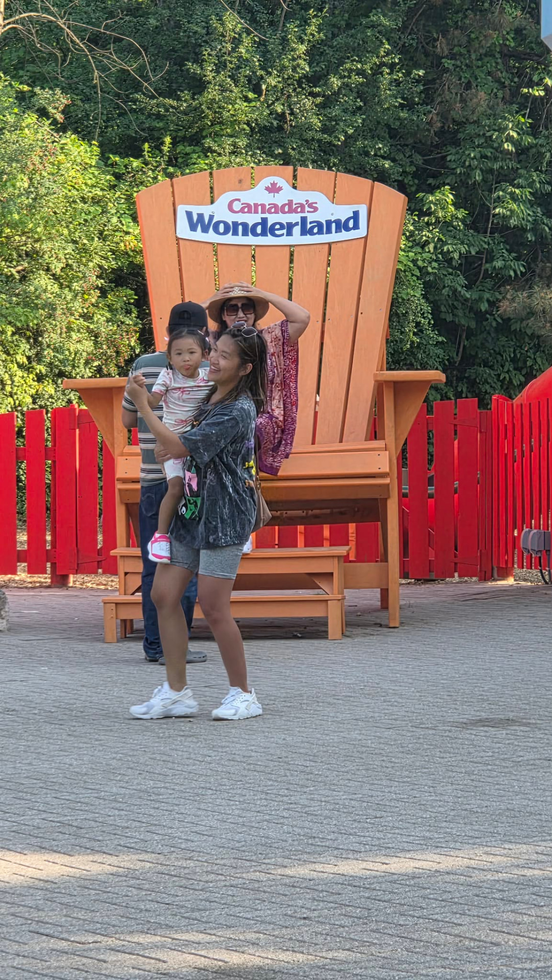 A candid moment from Charm's family life